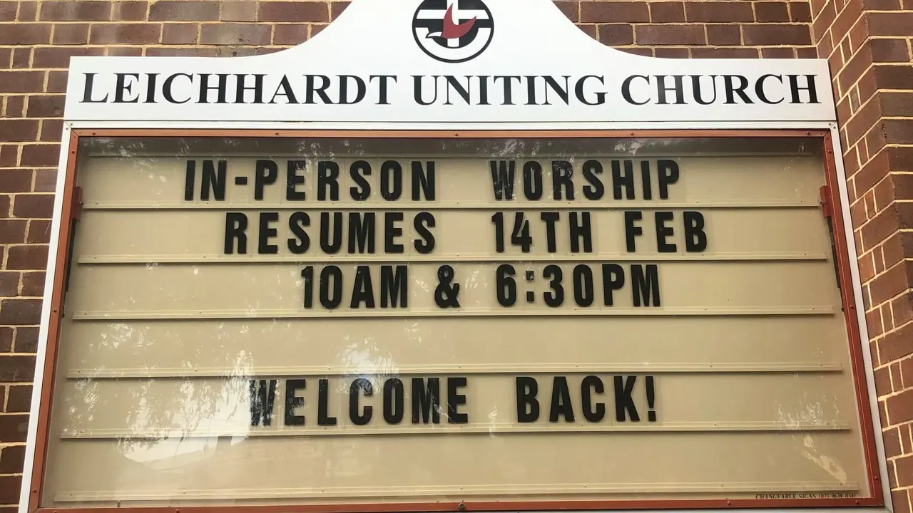 “Welcome back”: Leichhardt resumes in-person worship