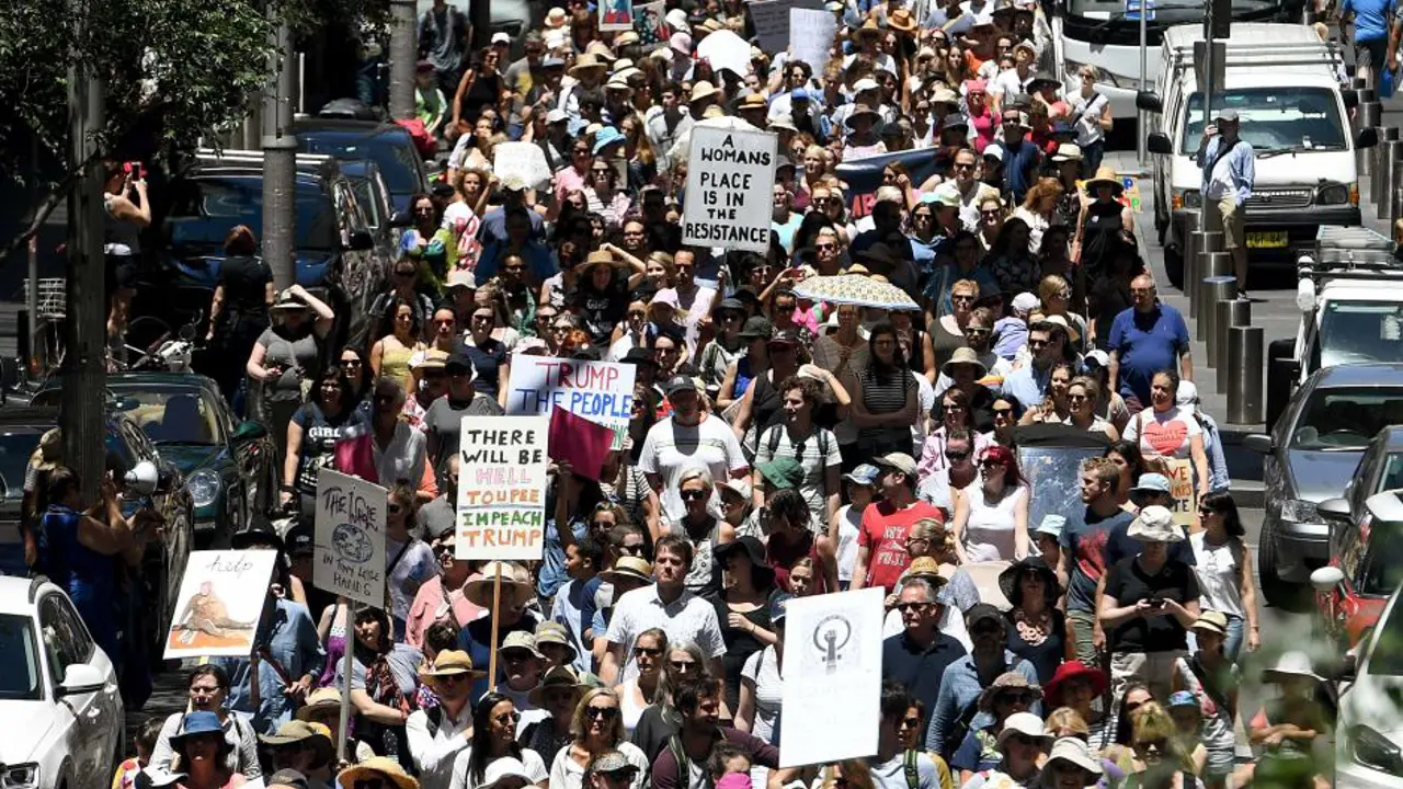 The march against the new Trump order