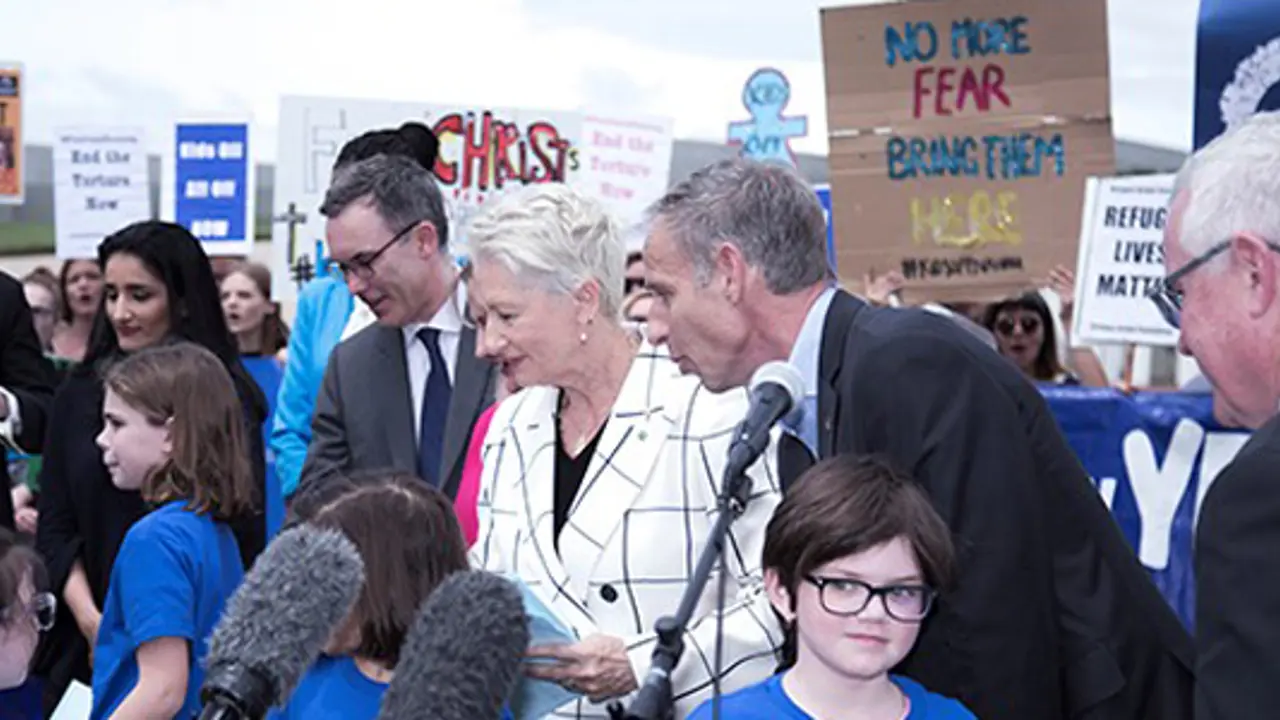 Kids Off Nauru Petition Presented to Parliament