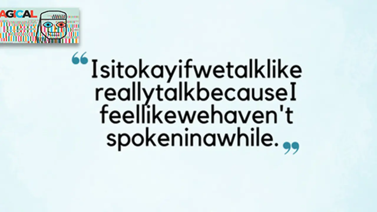 The magic of a seven minute conversation